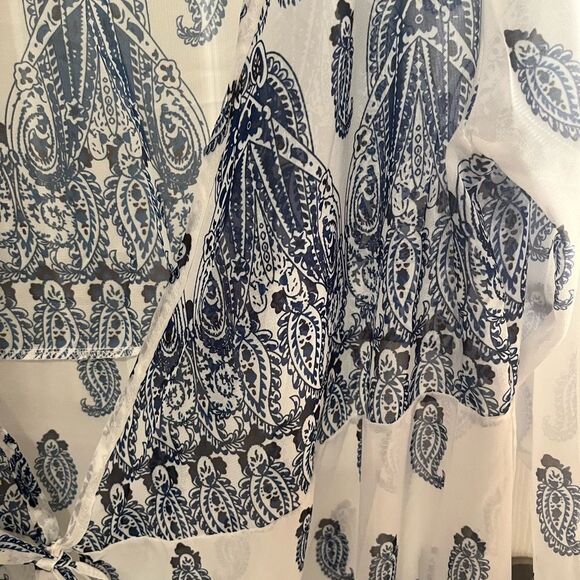 Boho Cover-Up Navy & White - Picture 9 of 11